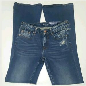 Vigoss Destroyed Jagger Med Wash Jeans 26